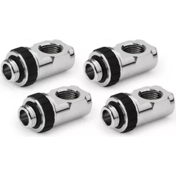 Alphacool Apex Grip 90° grozāmais adapters G1/4 vītne uz iekšējo vītni, hromēts, 4 gab. (14933)