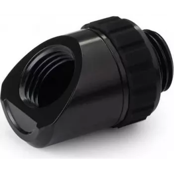 Alphacool Apex Grip Adapter 45° AG/IG G1/4 Rotējošs Melns (14808)