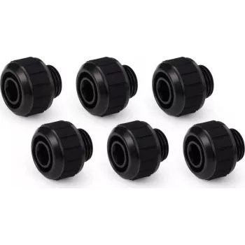 Alphacool Apex Grip kompresijas savienotājs 13/10mm G1/4 melns, 6 gab. komplekts (14920)
