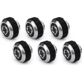 Alphacool Apex Grip kompresijas savienotājs 16/10mm G1/4 hromēts - 6 gab. 14924