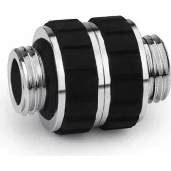 Alphacool Apex Grip dubultā nipļa adapteris G1/4 vītne uz vītni rotējošs hromēts 14918
