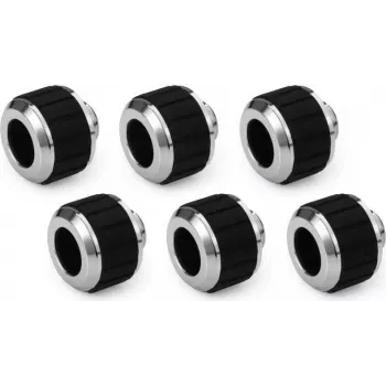 Alphacool Apex Grip HardTube kompresijas savienotājs 13mm G1/4 hromēts - 6 gab. 14927