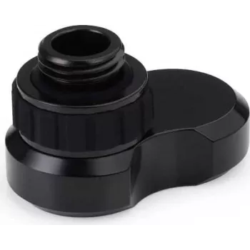 Alphacool Apex Grip nobīdes savienotājs 16mm G1/4 vītņu uz vītņu grozāms melns 14813