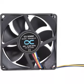 Alphacool ES 80mm 800-6000 RPM Ventilators 80x80x25mm (Melns, Divu lodīšu gultnis, PWM, 80 mm)