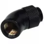 Alphacool HF 45° rotējošs leņķa adapters G1/4 vītne uz G1/4 vītni - dziļi melns 17051