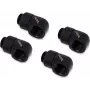 Alphacool HF G1/4 uz 13mm (1/2 collu) uzmavas savienotājs, misiņš, dziļi melns, 4 gab. iepakojums (17615)