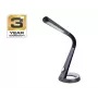 Alto BL1063B Melna LED galda lampa ar skāriena aptumšošanu un USB uzlādes pieslēgvietu