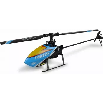 Amewi AFX4 XP tālvadības helikopters RTF 2.4GHz 6 kanālu ar 6 asu žiroskopu, bezsuku galveno motoru, augstuma noturēšanu, LiPo 7.4V 700mAh, zils/melns