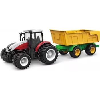 AMEWI RC traktors ar nolaižamu piekabi 1:24 mērogā 2.4GHz 6 kanālu Li-Ion 500mAh