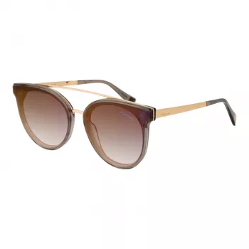 ANA HICKMANN HI9080-62T03 Sieviešu tauriņveida saulesbrilles Brūns bruņurupuča acetāta rāmis Brūns gradienta lēcas 62mm