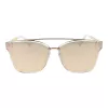 ANA HICKMANN HI9081-66T03 Sieviešu tauriņveida saulesbrilles, zelta rāmis, brūnas gradienta lēcas, 66 mm