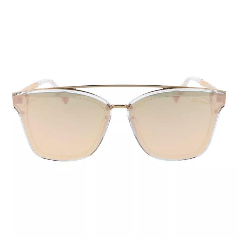 ANA HICKMANN HI9081-66T03 Sieviešu tauriņveida saulesbrilles, zelta rāmis, brūnas gradienta lēcas, 66 mm