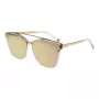 ANA HICKMANN HI9081-66T03 Sieviešu tauriņveida saulesbrilles, zelta rāmis, brūnas gradienta lēcas, 66 mm
