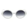 ANA HICKMANN HI9175-51H01 Sieviešu kaķacs formas saulesbrilles - Havana bruņurupuča acetāts, pelēka gradienta lēca, 51 mm
