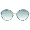 ANA HICKMANN Sieviešu HI3052-53E04 Saulesbrilles Brūna Havana Tauriņa 53 mm