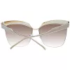 ANA HICKMANN Sieviešu Butterfly Cat Eye Saulesbrilles AH3179-6204A Havana Bruņurupuča Gradienta Brūnas 62mm