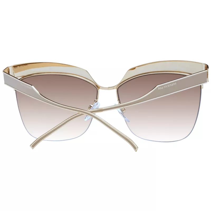ANA HICKMANN Sieviešu Butterfly Cat Eye Saulesbrilles AH3179-6204A Havana Bruņurupuča Gradienta Brūnas 62mm