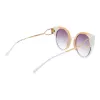 ANA HICKMANN Sieviešu kaķacs formas saulesbrilles AH3180-52P02 - Havannas acetāta rāmis ar brūnām gradienta lēcām - 53/22/145 mm