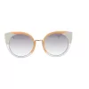 ANA HICKMANN Sieviešu kaķacs formas saulesbrilles AH3180-52P02 - Havannas acetāta rāmis ar brūnām gradienta lēcām - 53/22/145 mm