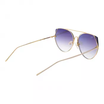 ANA HICKMANN Sieviešu kaķacsveida saulesbrilles HI3068-5804B Melns acetāts Gradienta pelēka lēca 58/18/145 mm