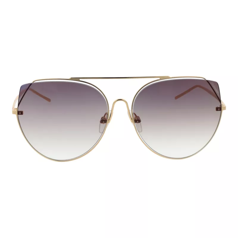 ANA HICKMANN Sieviešu kaķacsveida saulesbrilles HI3068-5804B Melns acetāts Gradienta pelēka lēca 58/18/145 mm