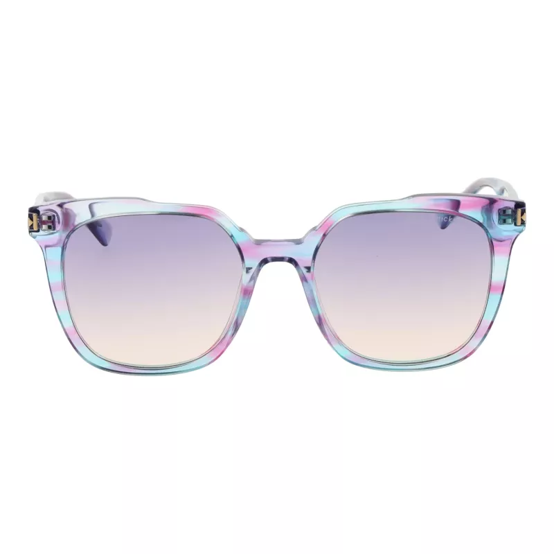 ANA HICKMANN Sieviešu kaķacs formas saulesbrilles HIY9002-50E01 Havana Brūns Acetāta Rāmis Brūns Gradienta Lēcas 50/18/135 mm