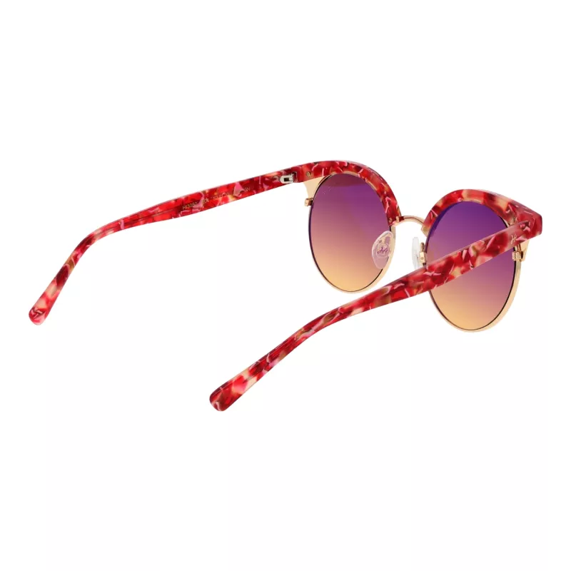 ANA HICKMANN Sieviešu HI3050-52E01 Saulesbrilles Havana Brūns Gradients Tauriņš Kvadrāts Acetāts UV400