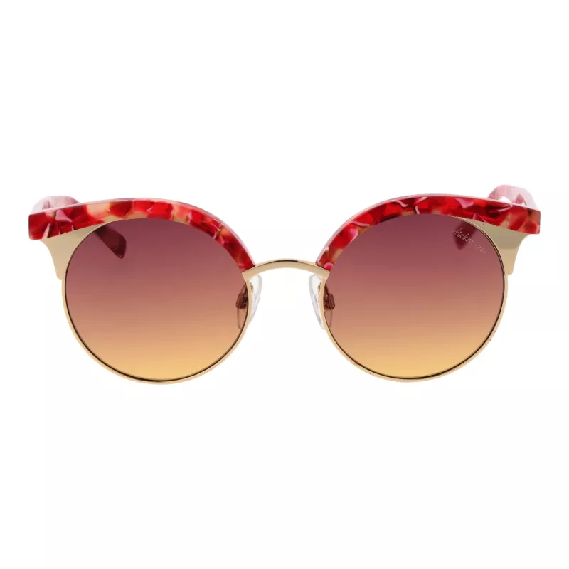 ANA HICKMANN Sieviešu HI3050-52E01 Saulesbrilles Havana Brūns Gradients Tauriņš Kvadrāts Acetāts UV400