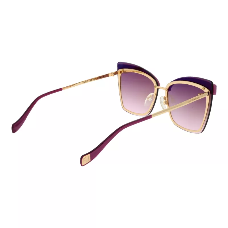 ANA HICKMANN Sieviešu saulesbrilles AH3177-6404E Zelts rāmis Gradienta Brūnas lēcas 64mm
