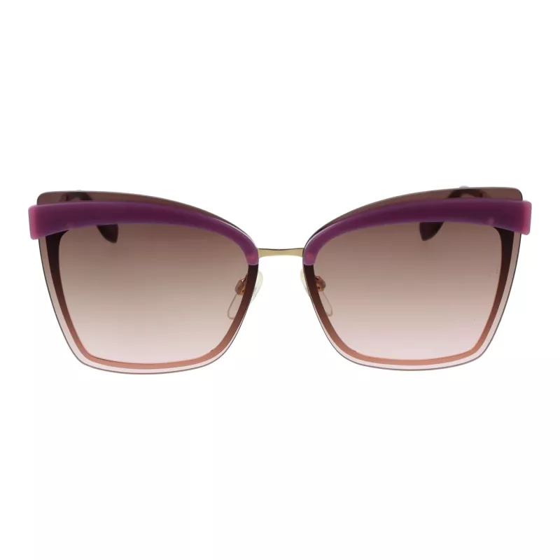 ANA HICKMANN Sieviešu saulesbrilles AH3177-6404E Zelts rāmis Gradienta Brūnas lēcas 64mm