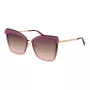 ANA HICKMANN Sieviešu saulesbrilles AH3177-6404E Zelts rāmis Gradienta Brūnas lēcas 64mm