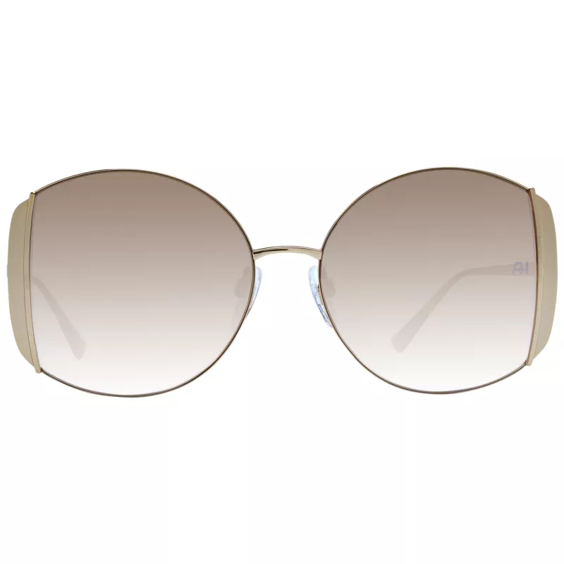 ANA HICKMANN Sieviešu saulesbrilles AH3188-5704A Zelts/Brūns Tauriņš Metāla rāmis UV400