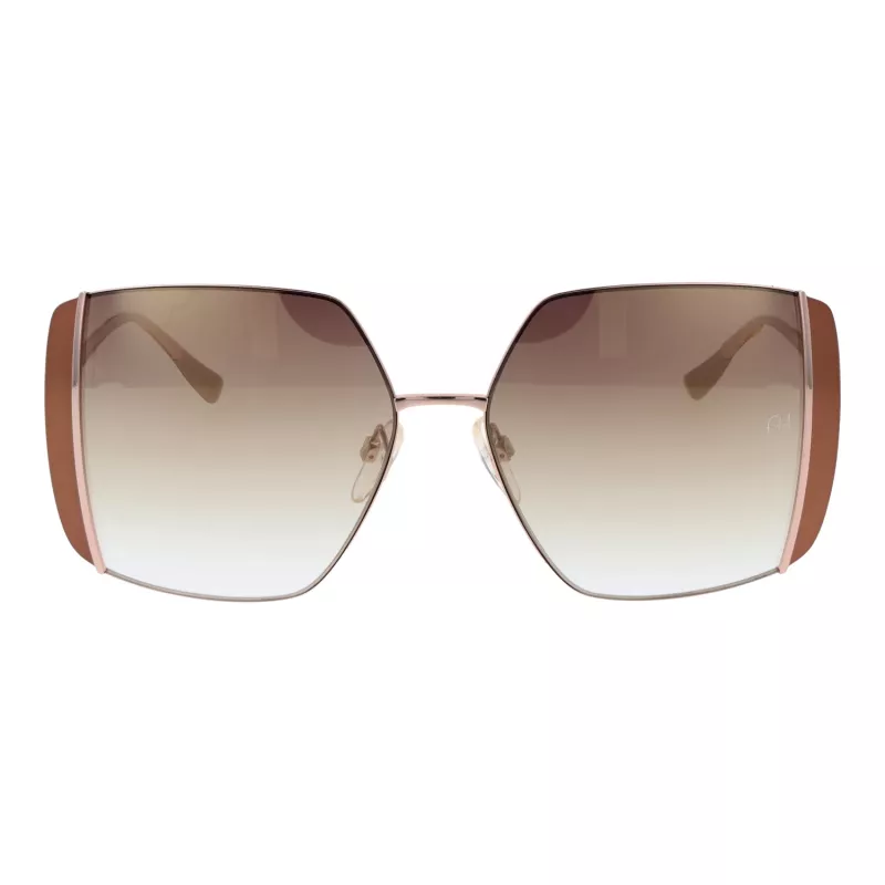 ANA HICKMANN Sieviešu saulesbrilles AH3189-5605B - Brūns acetāta rāmis, brūnas gradienta polikarbonāta lēcas, 57 mm lēcu platums, UV400 aizsardzība