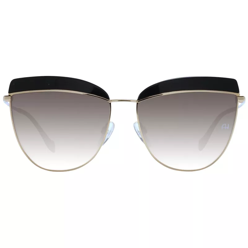 ANA HICKMANN Sieviešu saulesbrilles AH3190-59A01 Zelts/Brūns Butterfly 60mm