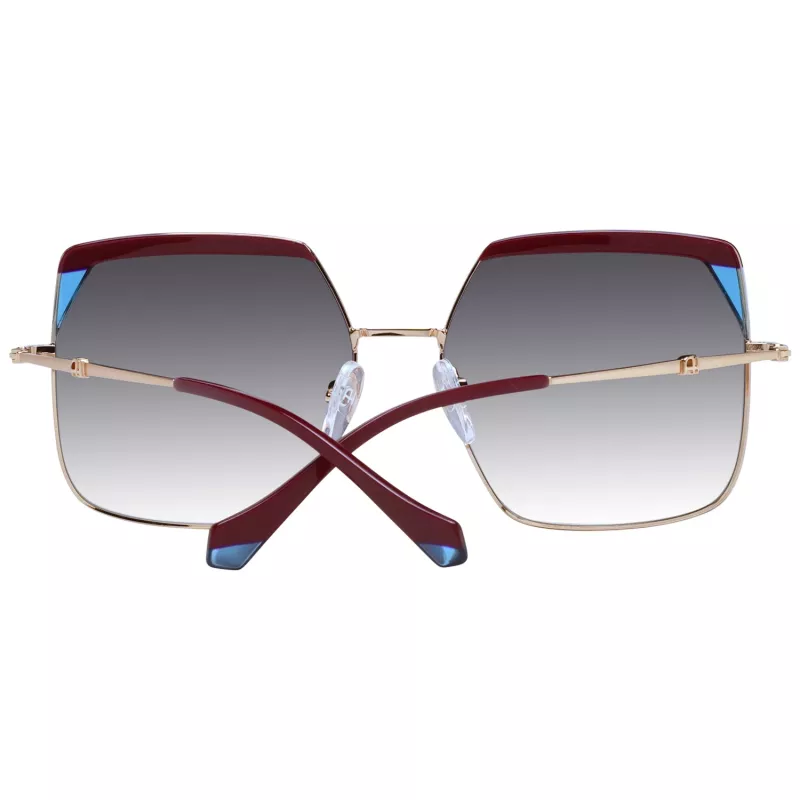 ANA HICKMANN Sieviešu saulesbrilles AH3253-59P02 Havana Brūns Tauriņa Acetāta Rāmis ar Brūniem Gradienta Lēcām UV400