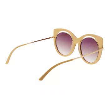 ANA HICKMANN Sieviešu saulesbrilles AH9265-54H02 Havana Acetāta Kvadrātveida Rāmis Brūns Gradienta Lēcas 54mm