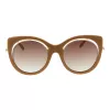 ANA HICKMANN Sieviešu saulesbrilles AH9265-54H02 Havana Acetāta Kvadrātveida Rāmis Brūns Gradienta Lēcas 54mm