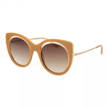 ANA HICKMANN Sieviešu saulesbrilles AH9265-54H02 Havana Acetāta Kvadrātveida Rāmis Brūns Gradienta Lēcas 54mm