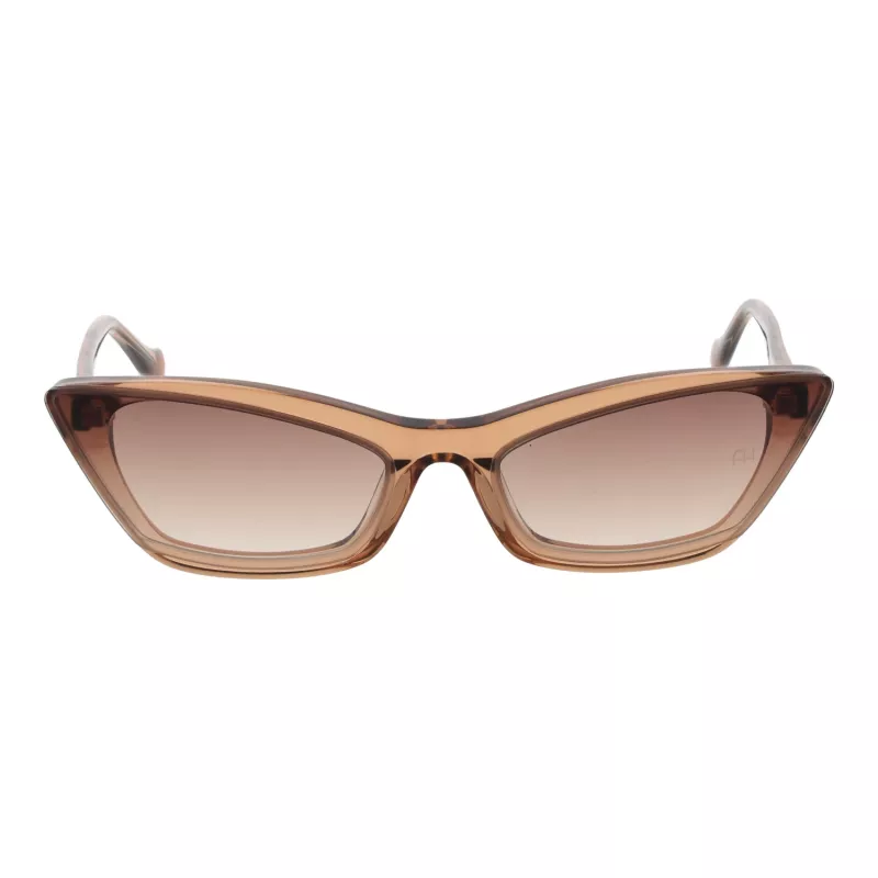 ANA HICKMANN Sieviešu saulesbrilles AH9278-64T03 Zelts/Brūns gradients Tauriņa metāla rāmis