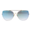 ANA HICKMANN Sieviešu saulesbrilles HI3068-5804D Zelts/Brūns Tauriņš Metāla rāmis UV400