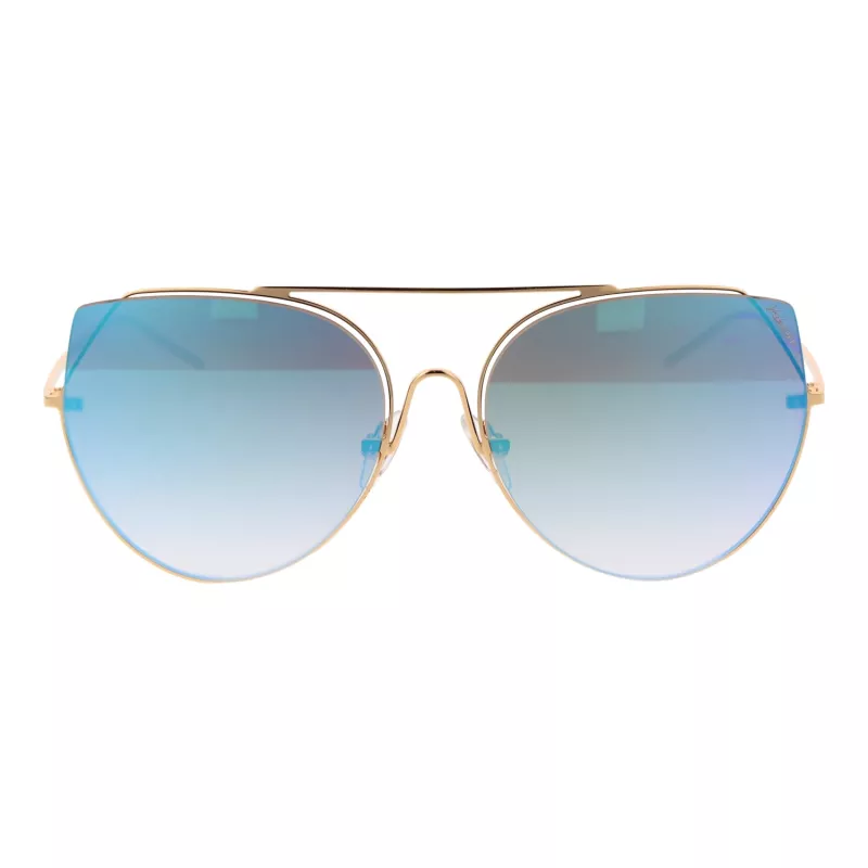 ANA HICKMANN Sieviešu saulesbrilles HI3068-5804D Zelts/Brūns Tauriņš Metāla rāmis UV400