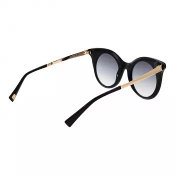 ANA HICKMANN Sieviešu saulesbrilles HI9063-4901S Zelts/Brūns Ģeometrisks metāla rāmis ar brūnām gradienta lēcām 49/21/145 mm