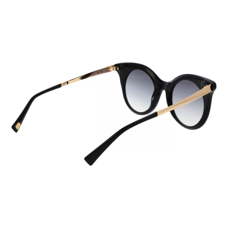 ANA HICKMANN Sieviešu saulesbrilles HI9063-4901S Zelts/Brūns Ģeometrisks metāla rāmis ar brūnām gradienta lēcām 49/21/145 mm