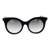 ANA HICKMANN Sieviešu saulesbrilles HI9063-4901S Zelts/Brūns Ģeometrisks metāla rāmis ar brūnām gradienta lēcām 49/21/145 mm