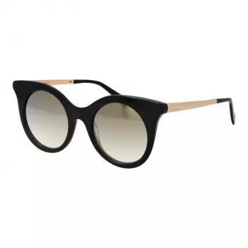 ANA HICKMANN Sieviešu saulesbrilles HI9063-4901S Zelts/Brūns Ģeometrisks metāla rāmis ar brūnām gradienta lēcām 49/21/145 mm