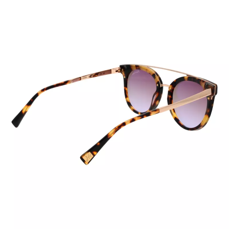ANA HICKMANN Sieviešu saulesbrilles HI9080-62G21 Butterfly Oversized Zelts Brūns Gradienta 62mm