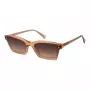 ANA HICKMANN Sieviešu saulesbrilles HI9099-63H01 Brūna Havana Kvadrātveida Tauriņa Acetāta Rāmis UV400
