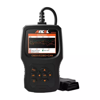 ANCEL AD530 OBD2 diagnostikas skeneris ar 2,8 inch TFT krāsu ekrānu, bezmaksas atjauninājumi uz mūžu