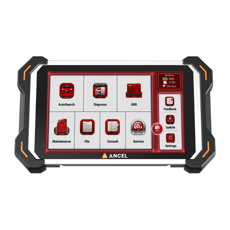 ANCEL DS600 BT profesionālais OBD2 diagnostikas skeneris ar 8 collu skārienekrānu, 4GB RAM, 64GB atmiņu, 2 gadu bezmaksas atjauninājumiem