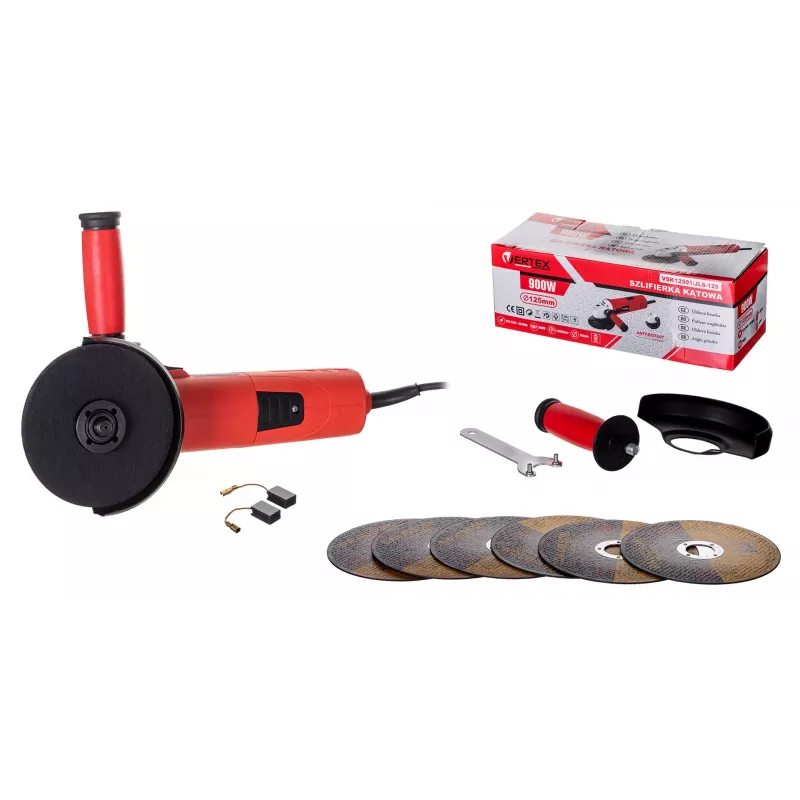 LEŅĶA SLĪPMAŠĪNA VERTEX VSK12501 900W 125mm